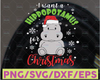 I want a Hippopotamus Christmas SVG, Hippo Christmas SVG, Hippo Merry Christmas SVG, Cricut, Cutting File, Clipart