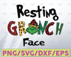 Resting Grinch face PNG, Sublimation, Grinch decal, grinch tumblers, PNG graphics, waterslide images, tumbler graphics, Grinch images