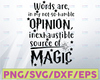 Words are in my not so humble Opinion inexhaustible soure of magic svg,Harry potter SVG, Harry Potter theme, Harry Potter print, Potter birthday