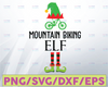 Mountain biking ELF svg , Bike silhouette , Mountain Sport svg , dxf , png ,eps ,clipart , cricut cut file, design space Digital Download