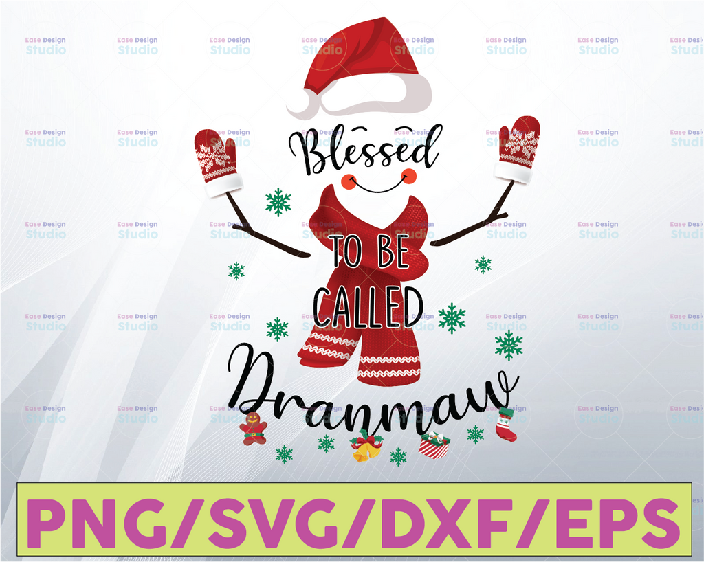 Blessed to be called Dranmaw  png, Blessed png, Buffalo plaid, Winter png, SVG Dxf EPS Png Jpg Printable Vector Clipart Cut Print File