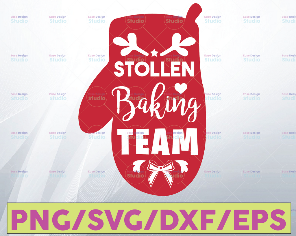 Stollen Baking Team Svg Stollen Baking Team Cut Files Christmas Silhouette Studio Cricut Svg Dxf Jpg Png Eps Pdf Ai Cdr