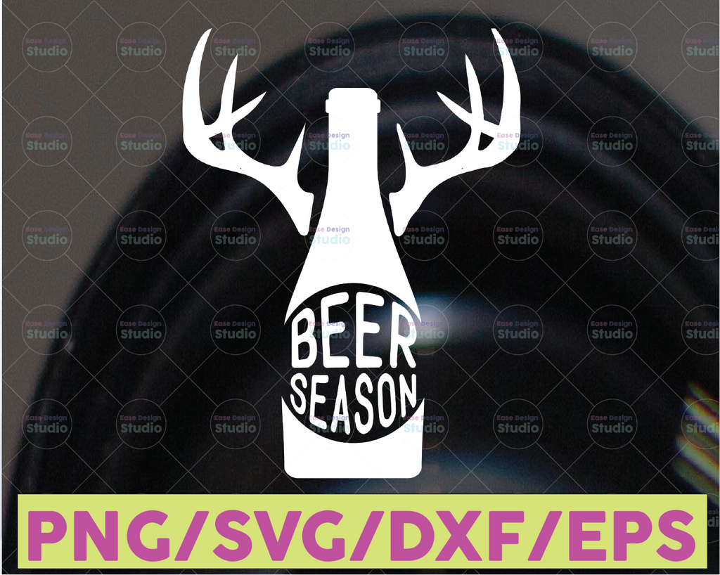 Beer Season SVG, Deer Season SVG File, Beer SVG File, Deer Svg File, Svg Files for Cricut, Digital Download Svg File