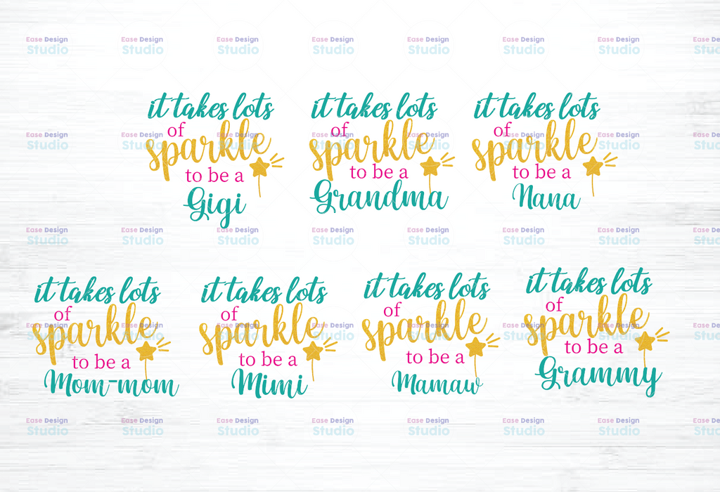 It takes a lot of sparkle to be a Bundle png PNG PDF dxf   digital file digital download 300 dpi apple