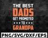 The Best Dads Get Promoted To Papa svg, Promoted To Papa SVG, Grandpa svg, Father's Day svg, Daddy svg, dxf, png, Papa