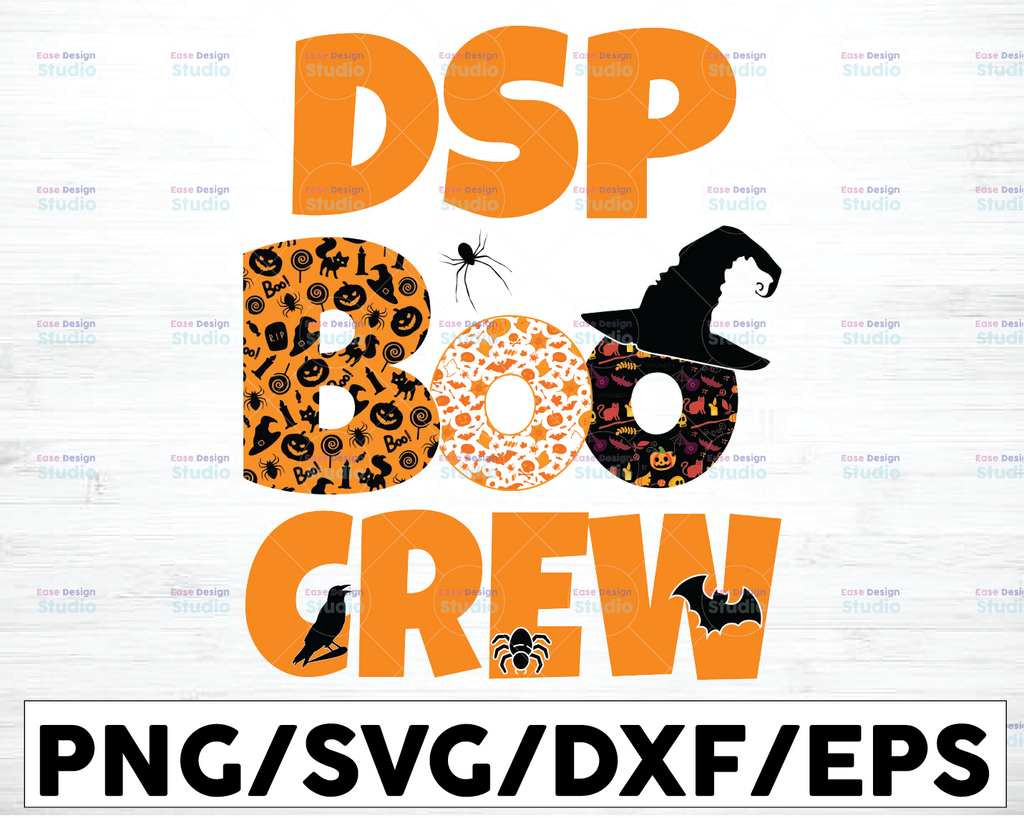 DSP Boo Crew svg,Halloween Nurse svg, DSP Crew,Nurse Life,DSP Life,Nursing Assistant,Halloween Pumpkin,Cricut Svg/Png/Pdf/Dxf/Eps