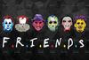 Friends Horror Characters PNG, Happy Halloween Halloween Gift, Halloween Horror Movie Killers, Horror Movie Killers PNG, Halloween