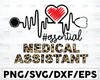 Medical Assitant Essential Leopard Svg Png, Medical Assitant Png, Essential Leopard svg, Heartbeat svg Cricut Printable Digital Print Design