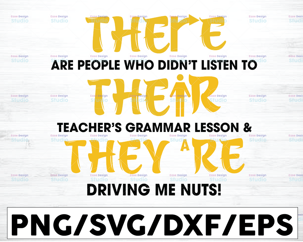 There Are People Who Didn't Listen To, Teacher's Grammar Svg, Grammar Svg, English Teacher, Grammar Svg, Teacher Svg, Digital Cut Files