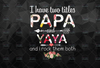 I Have Two Titles Papa And Yaya , Floral PNG, digital download Prints, digital print - Sublimation printing Gift For Grandpa, Father's Day