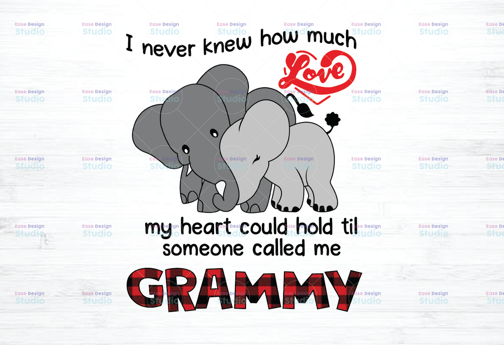 I Never Knew How Much Love My Heart Could Hold Til Someone Called Me Grandmy png ValentineDay Sublimation Mothers Day HeatTransfer Printable