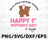 Personalized Name You're Doing A Great Job, Mommy. Happy 1st Mother's Day 2021 svg, Bear Mother's Day SVG, Best Mommy svg, png, dxf eps