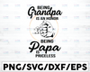Being Grandpa is an honor being Papa is Priceless SVG, Father's day SVG, Grandpa and Papa SVG, Cricut Cameo, Cutting File, Clipart