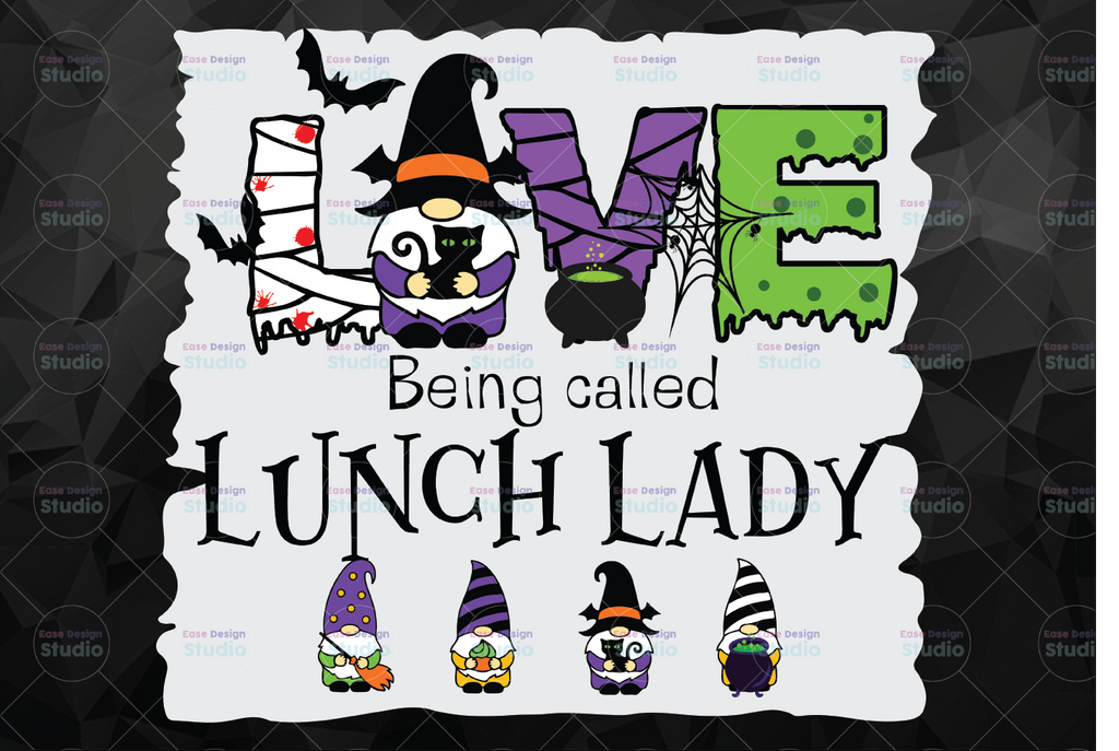 Love Being Called Lunch lady Teacher Png, Halloween Gift For Teacher, Halloween Teacher Appreciation Png, Halloween Vibes Sublimation Downloads