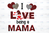 I Love Being A Mama Gnome Heart Buffalo Plaid Png, Gnome Png, Gnome Mama Png - INSTANT DOWNLOAD - Png Printable - Digital Print Design