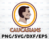 Washington Football Caucasians Svg, Caucasian Svg,Washington Caucasian,Caucasian Players Cut file for cricut files Clip Art Eps, Svg,Dxf,Png