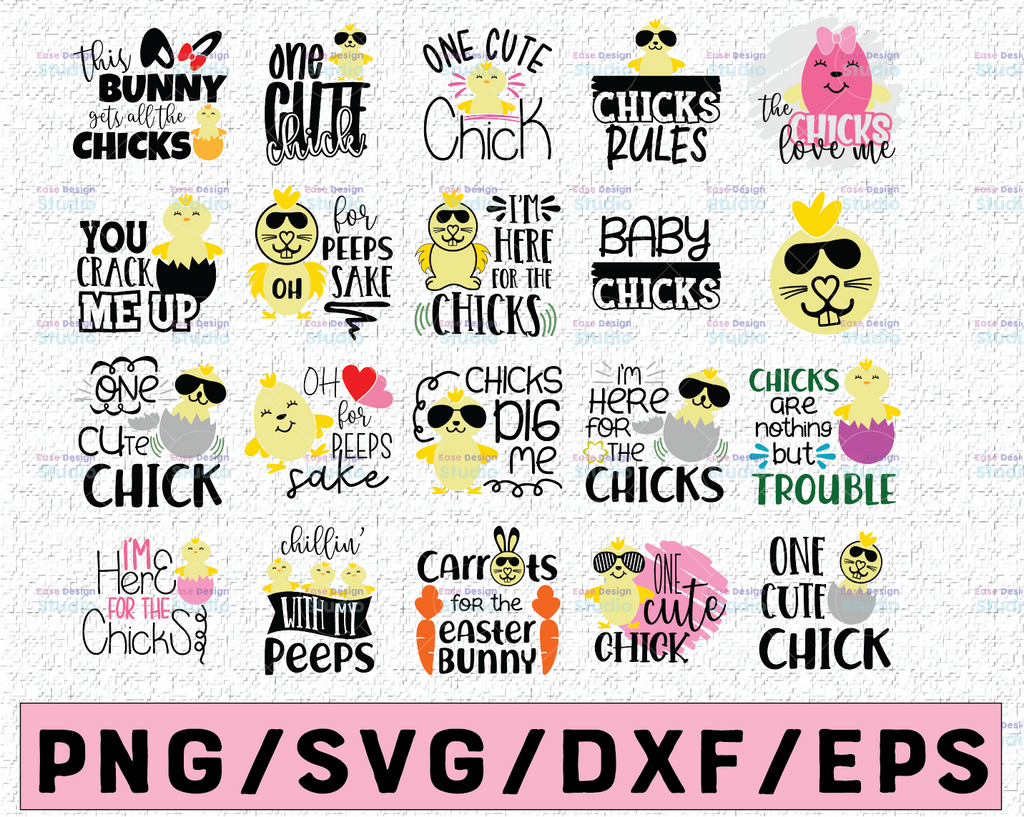 Easter Chick Bundle Easter Chick Bundle Svg, Easter Svg Bundle, Girl Easter Shirt Svg Cute Chick, Svg File for Cricut & Silhouette, Png, Easter Svg Bundle, Girl Easter Shirt Svg Cute Chick, Svg File for Cricut & Silhouette, Png
