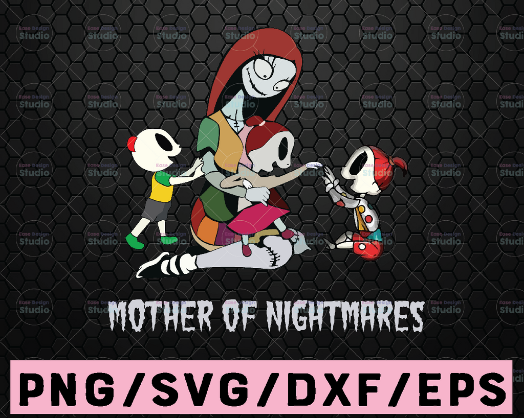 Sally mother of Nightmares 2 girl and boy PNG Digital File Sublimation Printing/Png Printable/Digital Print Design