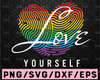 LGBT Love Yourself Rainbow SVG File Cutting, Lesbian Gay Bisexual Svg files