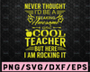 Never Thought I'd be a Freaking Awesome and Cool Teacher SVG for Silhouette, Cricut, Downloadable digital file