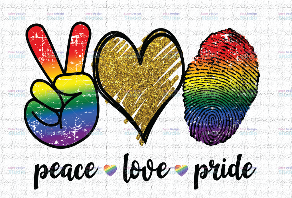 Peace Love Pride PNG, Pride png, Gay Pride clipart, Lesbian pride  files, pride sublimation Designs