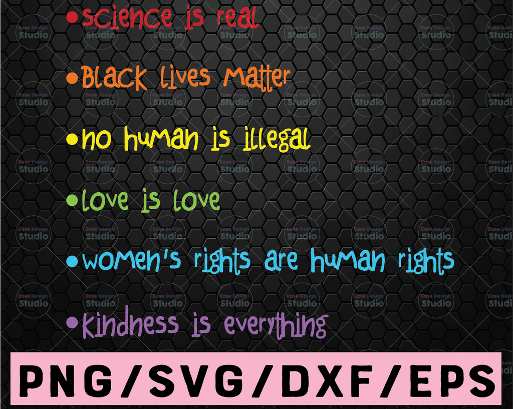 Science Is Real Black Lives Matter, LGBT Pride, Lgbt svg, SVG Files For Cricut, Silhouette, Sublimation Designs Downloads