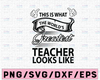This is what the world's Greatest teacher look like SVG Teachers Cricut Files Silhouette Files English Teacher Gift