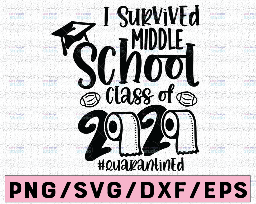 Middle School, Cut File, Clipart, Student Gift, School Graduation, Middle School Gift, Junior High, Toilet Paper