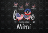 Personalized Names Love Being Called Mimi PNG US Flag Sunflower 4thof July Independence Day Patriotic Freedom Tee Design Merica Shirt Design