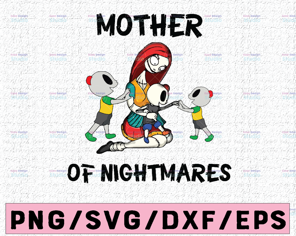 Sally mother of Nightmares 3 boys PNG Digital File Sublimation Printing/Png Printable/Digital Print Design