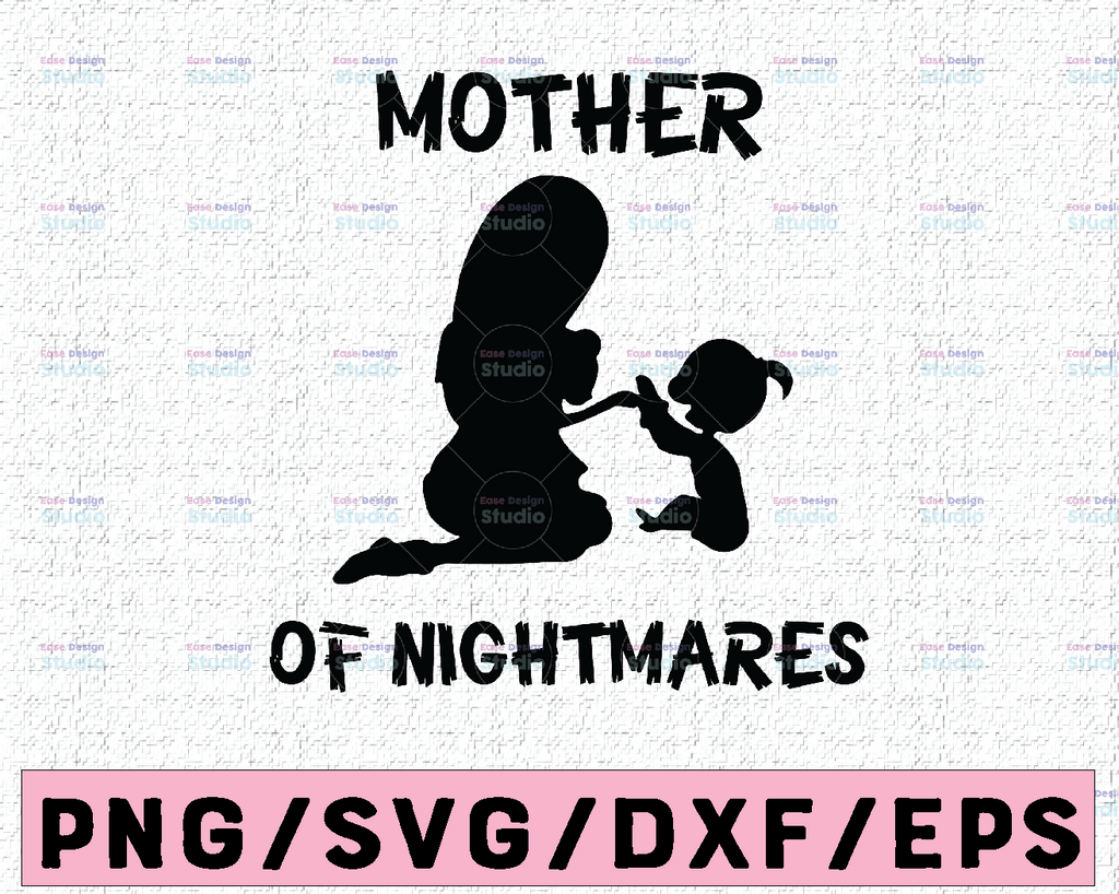 Sally mother of Nightmares Silhoutte Svg Cut file