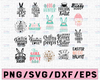 Easter SVG Bundle, Easter Svg, Spring Svg, Easter Design for Shirts, Easter Bundle, Easter Quotes, Easter Cut Files, Cricut, Silhouette