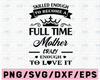 Skilled Enough To Become A Full Time Mother Crazy Enough To Love It Mother Svg, Mother's Day Svg, Mother Svg Files for Cricut & Silhouette