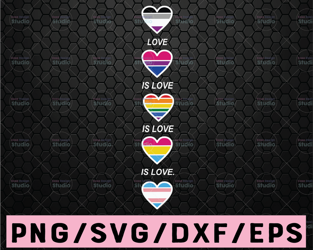 Lgbtq SVG, Love is Love Bundle svg, Gay Pride, Equality, svg , Dxf, Png, Files For Cricut, Silhouette, Sublimation Designs Downloads