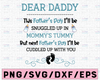 Dear Daddy This Father's Day I'll Be Snuggled Up In Mommy Tummy Svg, Dear Daddy Svg, Father's Day Svg, Cricut, Cut File, Clipart, Eps, Png