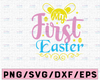 My 1st Easter Svg ,Easter Svg,Bunny Svg, Easter egg svg Cut file