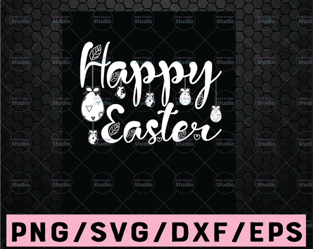 Easter SVG, Happy Easter svg, Hoppy Easter SVG, bunny svg, Easter bunny svg, Digital cut file, Easter svg file, bunny svg