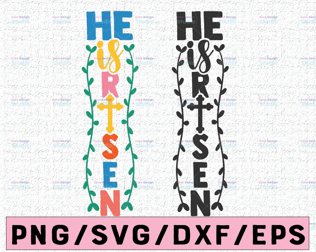 He is Risen SVG, Easter SVG, Jesus svg, svg eps, dxf, png file, Silhouette, Cricut