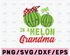 Grandma One in a Melon, Grandma svg, Grandma Birthday, Grandma Apron, Grandma, Mother's Day, Mother's svg, Mother's Gift, One in a Melon