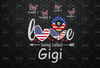 Personalized Names Love Being Called Gigi PNG US Flag Sunflower 4thof July Independence Day Patriotic Freedom Tee Design Merica Shirt Design