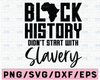 Black History Didn't Start With Slavery SVG, Black History Month Svg, Black Lives Matter SVG, Afro Woman Svg, Black History Png Cutting File