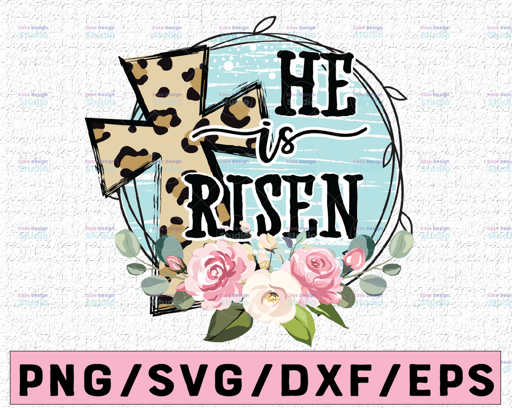 He is Risen Easter png - Sublimation design - Digital design - Sublimation - DTG printing - Sublimation png - Easter sublimation design