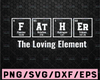 The Loving Elements svg Flourine Astatine Hydrogen Erbium svg file for cricut father's day, digital design