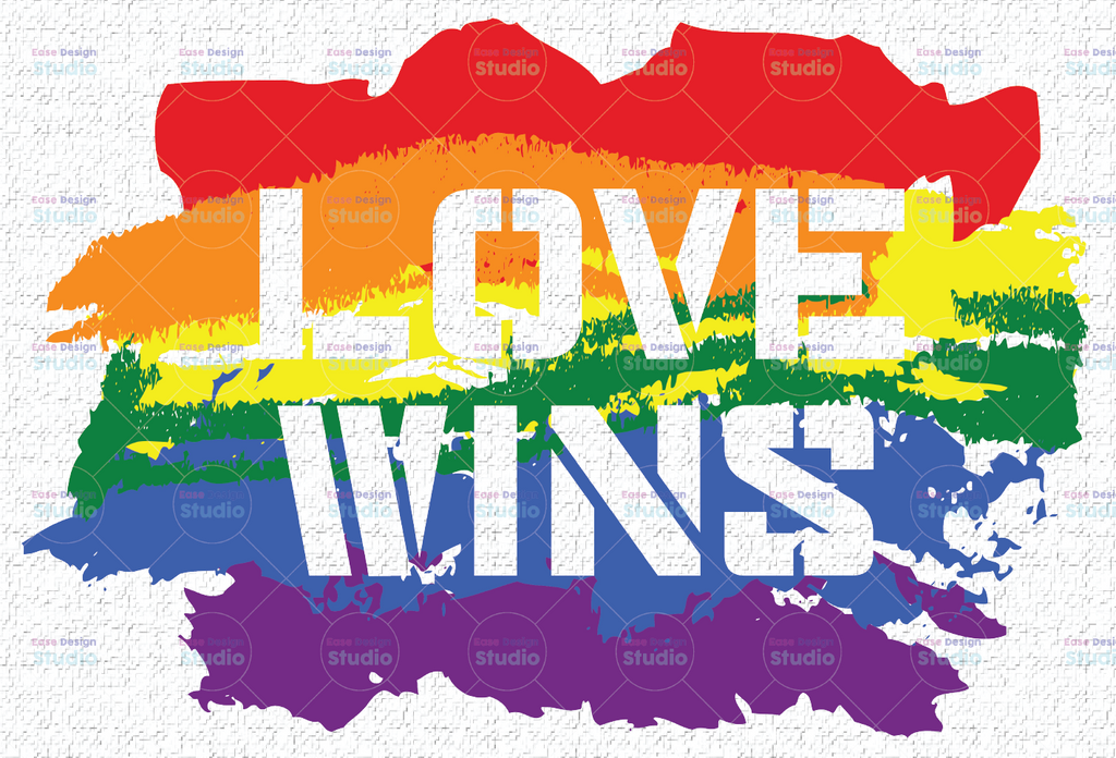 Pride Love Wins PNG File, Sublimation Design, Digital Download, Sublimation Designs Downloads