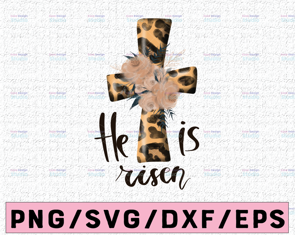 He is Risen Easter png - Sublimation design - Digital design - Sublimation - DTG printing - Sublimation png - Easter sublimation design