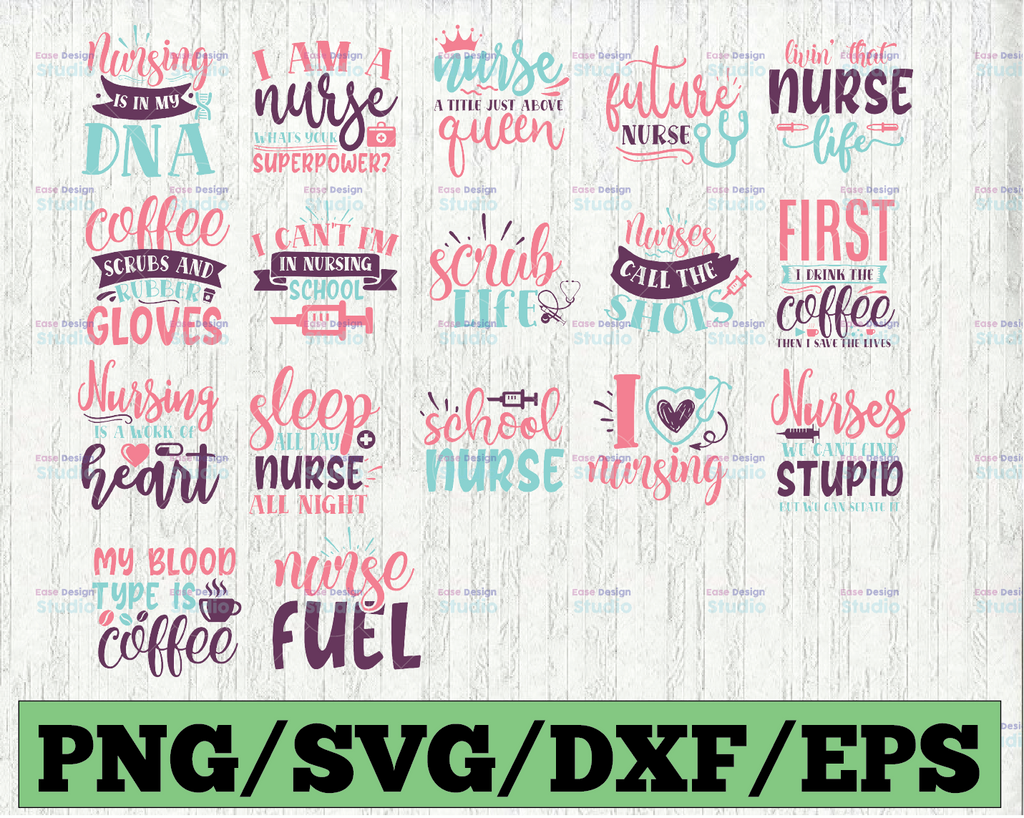 Nurse svg, Nurse Bundle svg, Nursing svg, Stethoscope Svg cut files For Cricut Silhouette