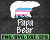 Papa Bear & Baby Bear Svg, Bear Family Svg, Gay Pride Svg, Lgbt Svg, Lgbt Flag Svg, Lgbt Pride Svg, Lgbtq Svg, Rainbow Svg