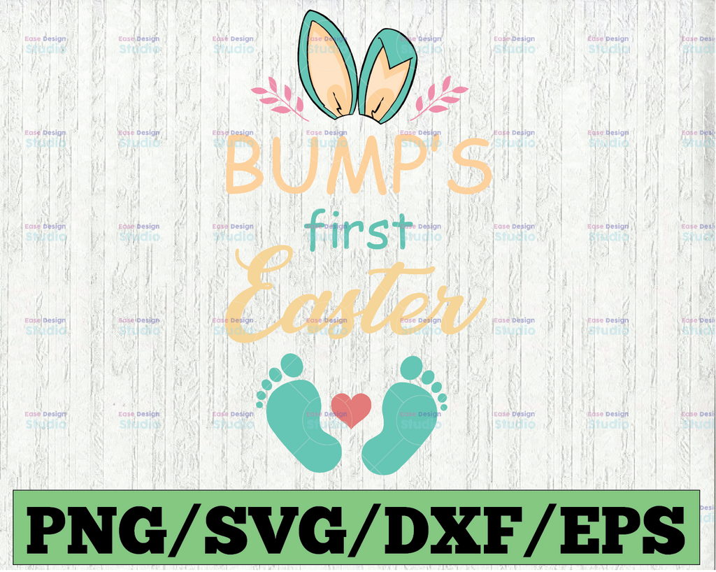 Bumps First Easter SVG, Cricut Cut File, Happy Mother's Day, Svg, Silhouette Dxf, Mother Life, Baby's First Mother Day