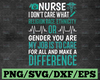 Fun Fact - I dont Care Svg Nurse Svg I Don't Care What Religion Race Ethnicity Svg Png Cut File