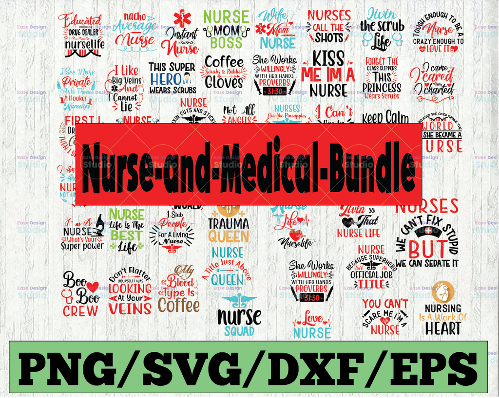 Nurse SVG Bundle, Nurse Quotes SVG Bundle, Nurse Life SVG, Medical Svg, Nursing Svg, Stethoscope Svg, Nurse Cut Files